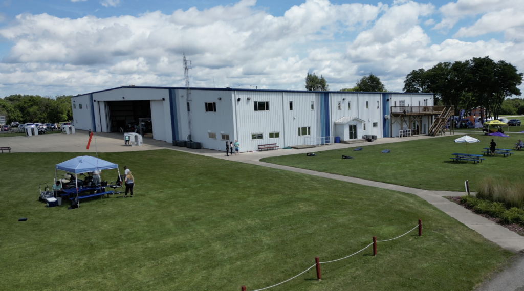 Skydive Chicago's main hangar facility, Ottawa, IL 