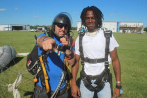 What is tandem skydiving